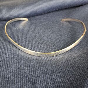 Vintage 1970’s Erik Dennung Sterling Silver Torque Collar Necklace Denmark